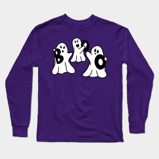 Boo! Halloween ghosts Long Sleeve T-Shirt